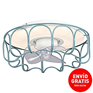 Sulion Ventilador de techo Klim (Verde, 59 cm, 32 W, Blanco neutro)