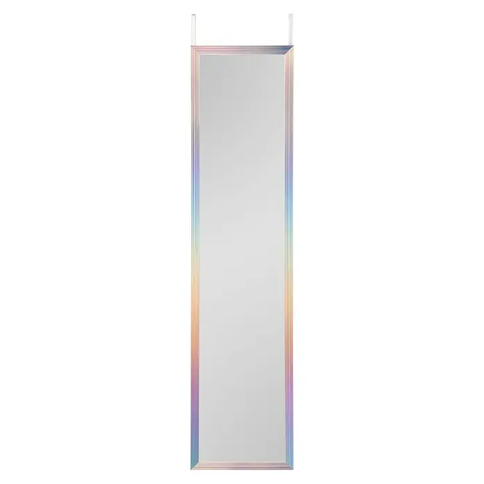 Türspiegel Ria - 30 x 120 cm, Bunt - Ein hochformatiger Spiegel mit einem schillernden Rahmen, der eine elegante Note verleiht.