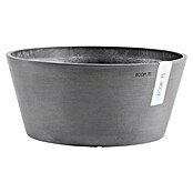Ecopots Pflanzschale rund Frankfurt (Außenmaß (Ø x H): 50 x 25,7 cm, Kunststoff, Grau) | BAUHAUS