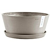 Ecopots Pflanzschale rund Frankfurt (Außenmaß (Ø x H): 41 x 17,8 cm, Kunststoff, Taupe) | BAUHAUS