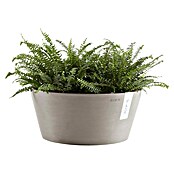 Ecopots Pflanzschale rund Frankfurt (Außenmaß (Ø x H): 41 x 17,8 cm, Kunststoff, Taupe) | BAUHAUS