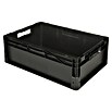 BAUHAUS Eurobox (44 l, L x B x H: 60 x 40 x 22 cm, Geschlossen, Schwarz) | BAUHAUS