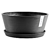 Ecopots Pflanzschale rund Frankfurt (Außenmaß (Ø x H): 50 x 25,7 cm, Kunststoff, Dunkelgrau) | BAUHAUS