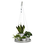 Ecopots Blumenampel (Außenmaß (Ø x H): 36 x 3 cm, Kunststoff, Weiß Grau) | BAUHAUS
