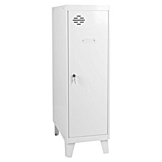 Simonrack Simonlocker Taquilla Single Mini con patas (L x An x Al: 50 x 30 x 101,5 cm, Número de puertas: 1 ud., Blanco/Blanco)