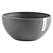 Ecopots Brussels Pflanzschale rund (Außenmaß (Ø x H): 35 x 16,7 cm, Kunststoff, Grau) | BAUHAUS