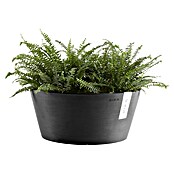 Ecopots Pflanzschale rund Frankfurt (Außenmaß (Ø x H): 50 x 25,7 cm, Kunststoff, Dunkelgrau) | BAUHAUS
