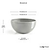 Ecopots Brussels Pflanzschale rund (Außenmaß (Ø x H): 30 x 14,8 cm, Kunststoff, Weiß Grau) | BAUHAUS