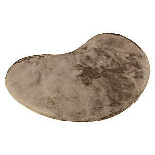 Fellteppich Happy (Taupe, 230 x 160 cm, Oval, 100 % Polyester (Flor))