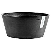 Ecopots Pflanzschale rund Frankfurt (Außenmaß (Ø x H): 50 x 25,7 cm, Kunststoff, Dunkelgrau) | BAUHAUS