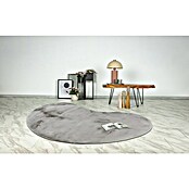 Fellteppich Happy (Silber, 230 x 160 cm, Oval, 100 % Polyester (Flor)) | BAUHAUS