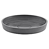 Ecopots Amsterdam Blumentopf-Untersetzer (Außenmaß (Ø x H): 15 x 2,5 cm, Kunststoff, Grau) | BAUHAUS