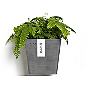 Ecopots Pflanzkasten Manhatten (Außenmaß (L x B x H): 15 x 17,2 x 15 cm, Kunststoff, Grau, S) | BAUHAUS