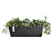 Ecopots Bruges Pflanzkasten mit Wasserreservoir (Außenmaß (L x B x H): 44,8 x 17 x 17,3 cm, Kunststoff, Dunkelgrau) | BAUHAUS