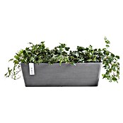 Ecopots Bruges Pflanzkasten mit Wasserreservoir (Außenmaß (L x B x H): 55,3 x 16,5 x 17,5 cm, Kunststoff, Grau) | BAUHAUS