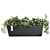 Ecopots Bruges Pflanzkasten mit Wasserreservoir (Außenmaß (L x B x H): 55,3 x 16,5 x 17,5 cm, Kunststoff, Dunkelgrau) | BAUHAUS