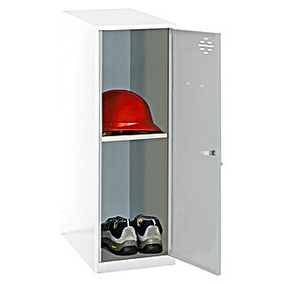 Simonrack Simonlocker Taquilla Mini Desmontada (L x An x Al: 50 x 40 x 91,5 cm, Blanco/Gris, Número de baldas: 1 ud.)