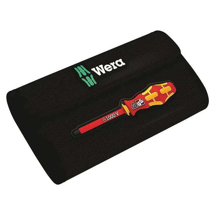 Wera Kraftform Kompakt Schraubendreher-Set VDE 16 Universal 1 Tool Finder - 16 -tlg. - Wera Schraubendreher-Pad: Schützt Oberflächen und hält Schraubendreher sicher. Ideal für Werkstatt und Montagearbeiten.