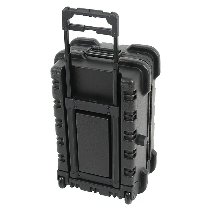 Hepco & Becker Werkzeugkoffer Chicago Case 5510 - L x B x H: 360 x 580 x 270 mm, High Density Polyethylen (HDPE) - Schwarzer Rollkoffer mit ausziehbarem Griff für einfachen Transport. Robustes Design für sicheren Schutz des Inhalts.