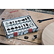 Bosch Fräser-Set Mixed (15-tlg., Durchmesser Schaft: 8 mm)