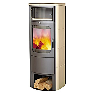 Hark Kaminofen Opera B Grande (5 kW, Raumheizvermögen: 138 m³, Material Verkleidung: Keramik, Creme)