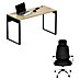 Muebles Pitarch Mesa de escritorio Nexus y silla Diana 