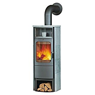 Hark Kaminofen Opera B Grande (5 kW, Raumheizvermögen: 138 m³, Material Verkleidung: Stahl, Grau)
