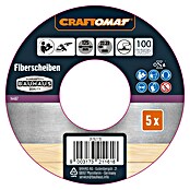 Craftomat Fiberschijven (Diameter: 125 mm, Korreling: 100, 5 st.) | BAUHAUS