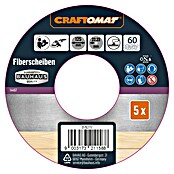 Craftomat Fiberschijven (Diameter: 125 mm, Korreling: 60, 5 st.) | BAUHAUS