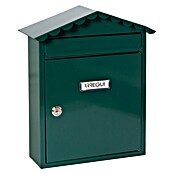 Arregui Visit Buzón de pared E-574 (L x An x Al: 9 x 26 x 36 cm, Verde, Acero inoxidable) | BAUHAUS