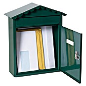 Arregui Visit Buzón de pared E-574 (L x An x Al: 9 x 26 x 36 cm, Verde, Acero inoxidable) | BAUHAUS