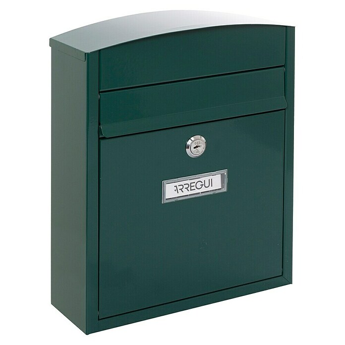 Arregui Compact Buzón de pared E-573 (L x An x Al: 24 x 9,5 x 28,5 cm, Verde, Acero inoxidable) | BAUHAUS