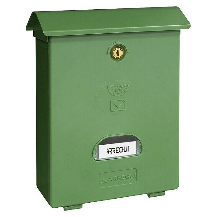 Arregui Classic Buzón de pared E-107 (L x An x Al: 27 x 11 x 34,6 cm, Verde, Plástico) | BAUHAUS