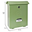Arregui Classic Buzón de pared E-107 (L x An x Al: 27 x 11 x 34,6 cm, Verde, Plástico) | BAUHAUS