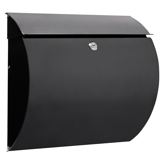 Arregui Buzón de pared Aura (L x An x Al: 37,5 x 10,5 x 33 cm, Negro) | BAUHAUS