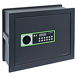 Arregui Caja fuerte empotrable Supra (L x An x Al: 25 x 42 x 32 cm, Negro/Verde, 11 l)