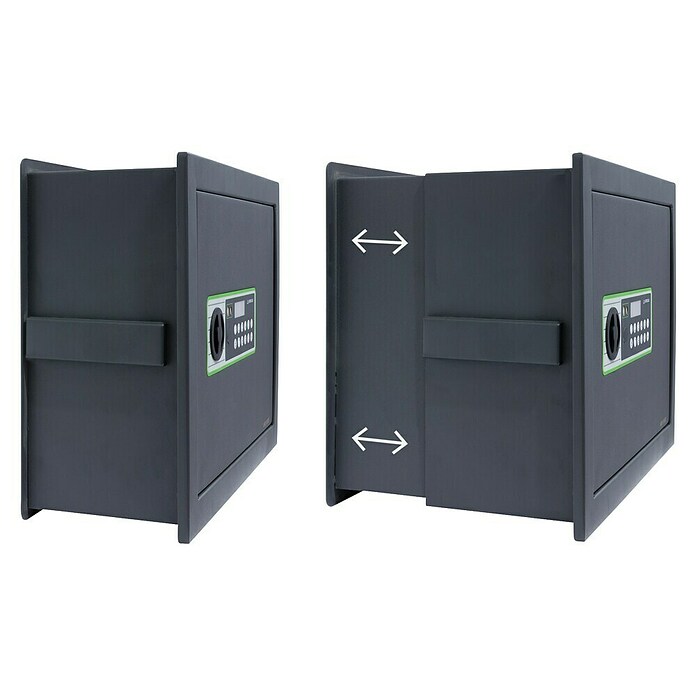 Arregui Caja fuerte empotrable Supra (L x An x Al: 25 x 42 x 32 cm, Negro/Verde, 11 l) | BAUHAUS
