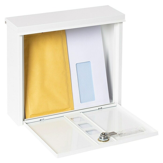 Arregui Buzón de correo Chance (L x An x Al: 100 x 312 x 245 mm, Acero, Blanco) | BAUHAUS