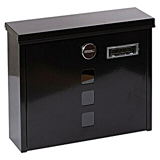 Arregui Buzón de correo Chance (L x An x Al: 100 x 312 x 245 mm, Acero, Negro)