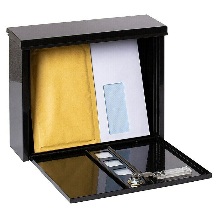 Arregui Buzón de correo Chance (L x An x Al: 100 x 312 x 245 mm, Acero, Negro) | BAUHAUS
