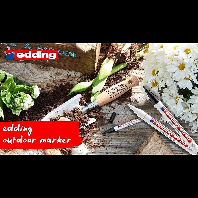 Edding Outdoormarker 8055 (Strichstärke: 1 mm, Weiß) | BAUHAUS