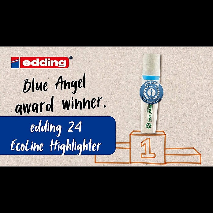Edding Textmarker-Set EcoLine (4 Stk., Mehrfarbig, 2 mm - 5 mm, Keilspitze) | BAUHAUS