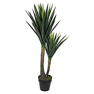 Kunstpflanze Yucca (Höhe: 120 cm, Grün, Kunststoff)
