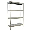 Simonrack Simontaller Estantería para cargas pesadas Ecoforte Metal (L x An x Al: 45 x 120 x 200 cm, Capacidad de carga: 400 kg/balda, Número de baldas: 4 ud., Plateado)