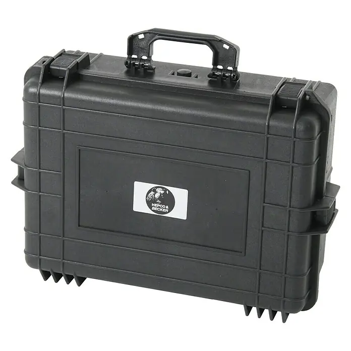 Hepco & Becker Werkzeugkoffer Solid 5625 - L x B x H: 435 x 515 x 225 mm - Schwarzer Hepco & Becker Koffer, robust und ideal für den sicheren Transport von Ausrüstung. Mit Tragegriff und stabilem Verschluss.