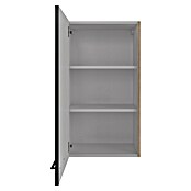 Flex-Well Hängeschrank Capri (L x B x H: 32 x 50 x 89 cm, Schwarz/Braun) | BAUHAUS