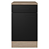 Flex-Well Unterschrank Capri (L x B x H: 60 x 50 x 85 cm, Schwarz/Braun) | BAUHAUS