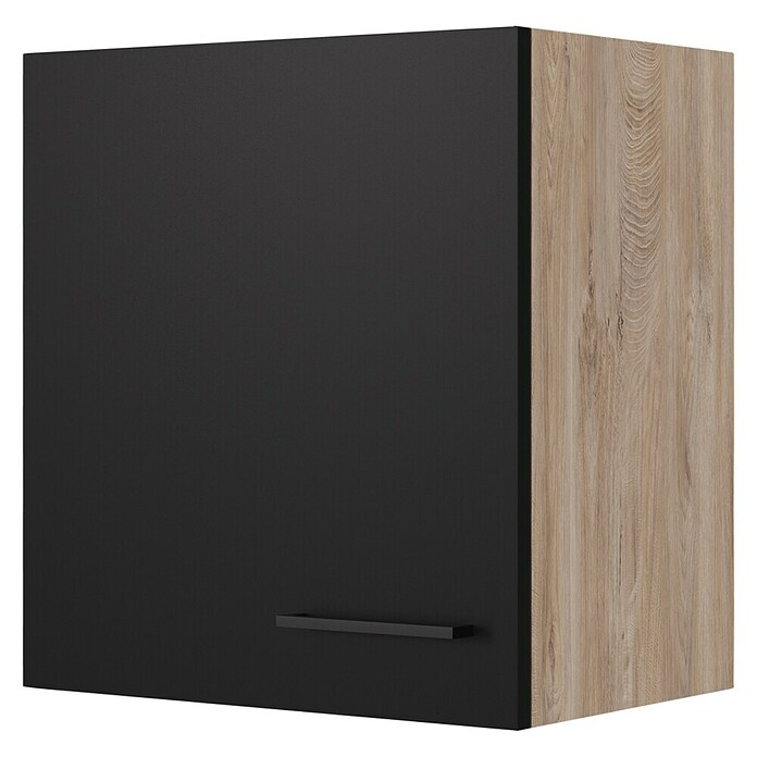 Flex-Well Hängeschrank Capri (L x B x H: 32 x 50 x 54,8 cm, Schwarz/Braun) | BAUHAUS