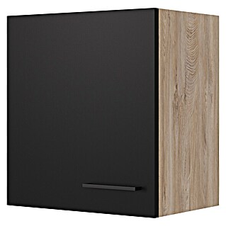 Flex-Well Hängeschrank Capri (L x B x H: 32 x 50 x 54,8 cm, Schwarz/Braun)