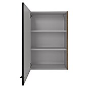 Flex-Well Hängeschrank Capri (L x B x H: 32 x 60 x 89 cm, Schwarz/Braun) | BAUHAUS